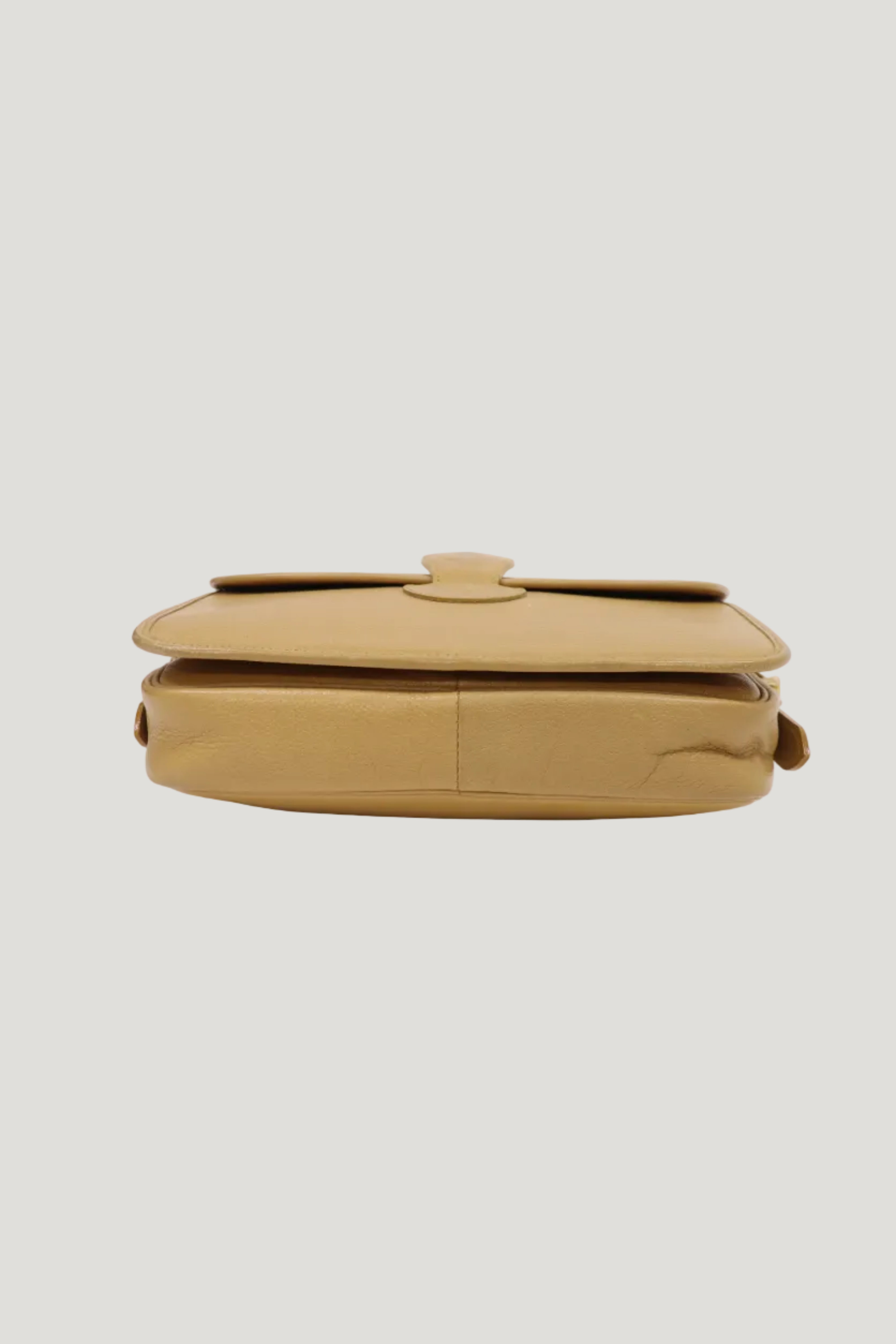 Logo leather shoulder bag