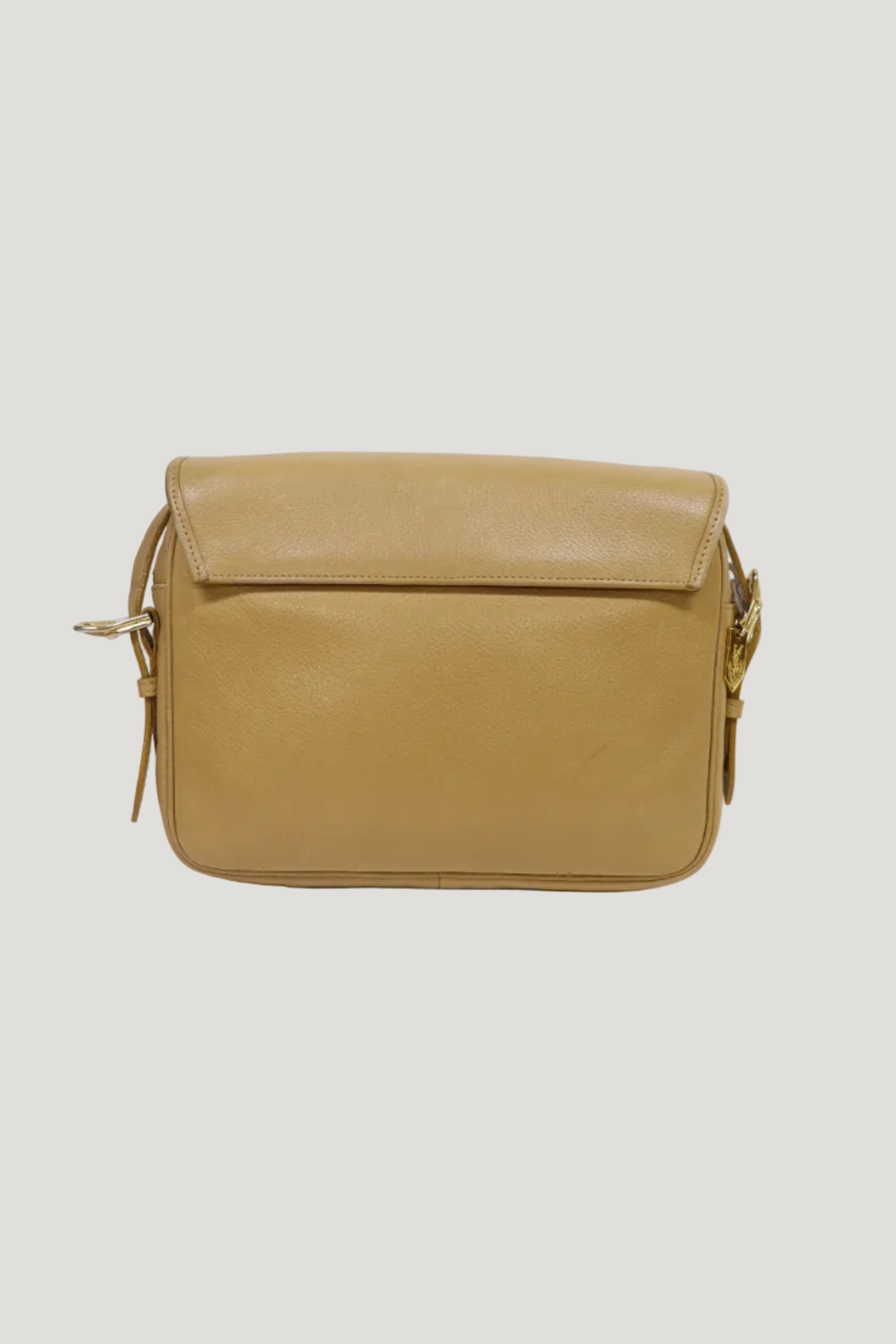 Logo leather shoulder bag