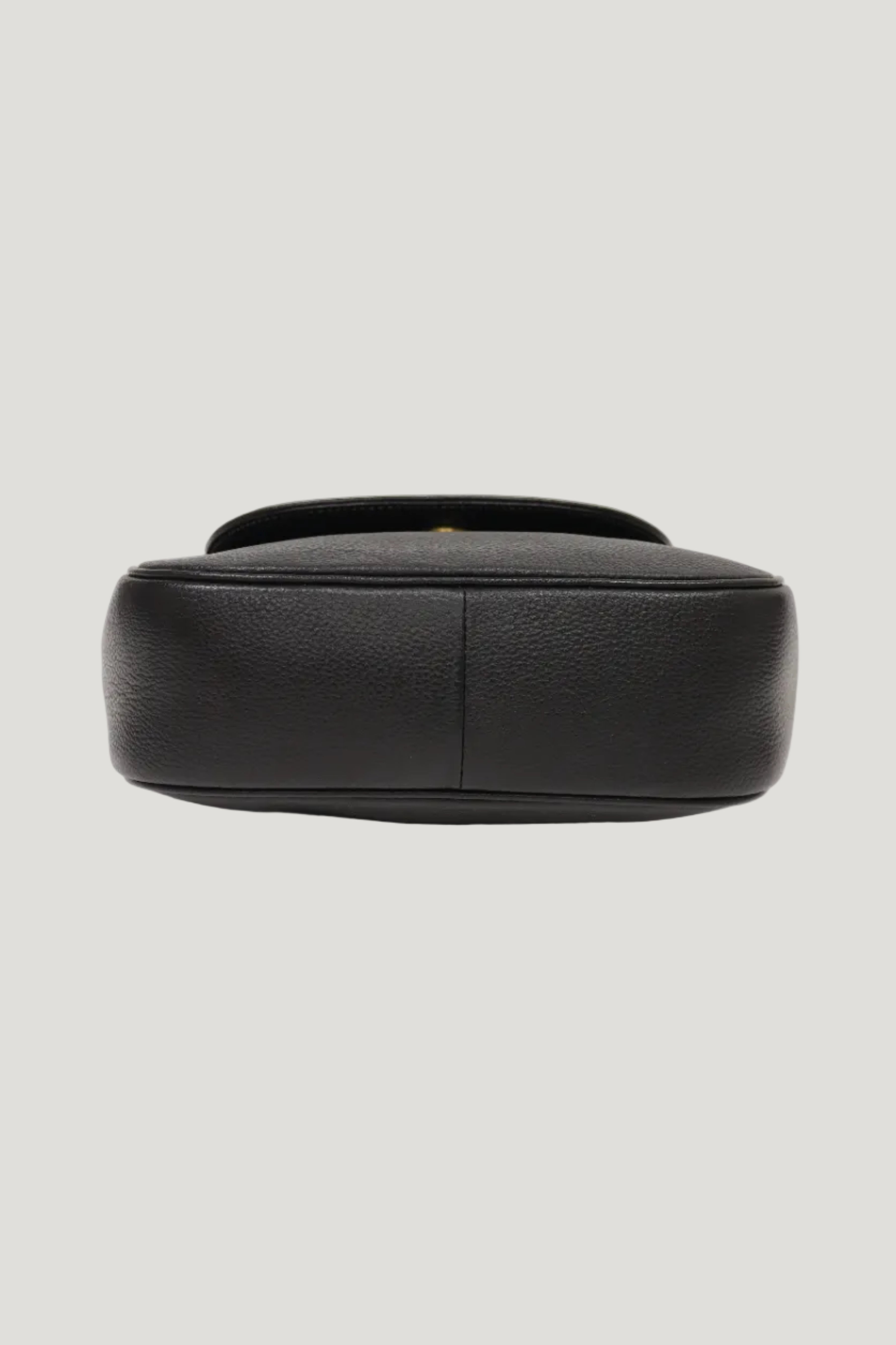 Logo Stitch Leather Shoulder Bag