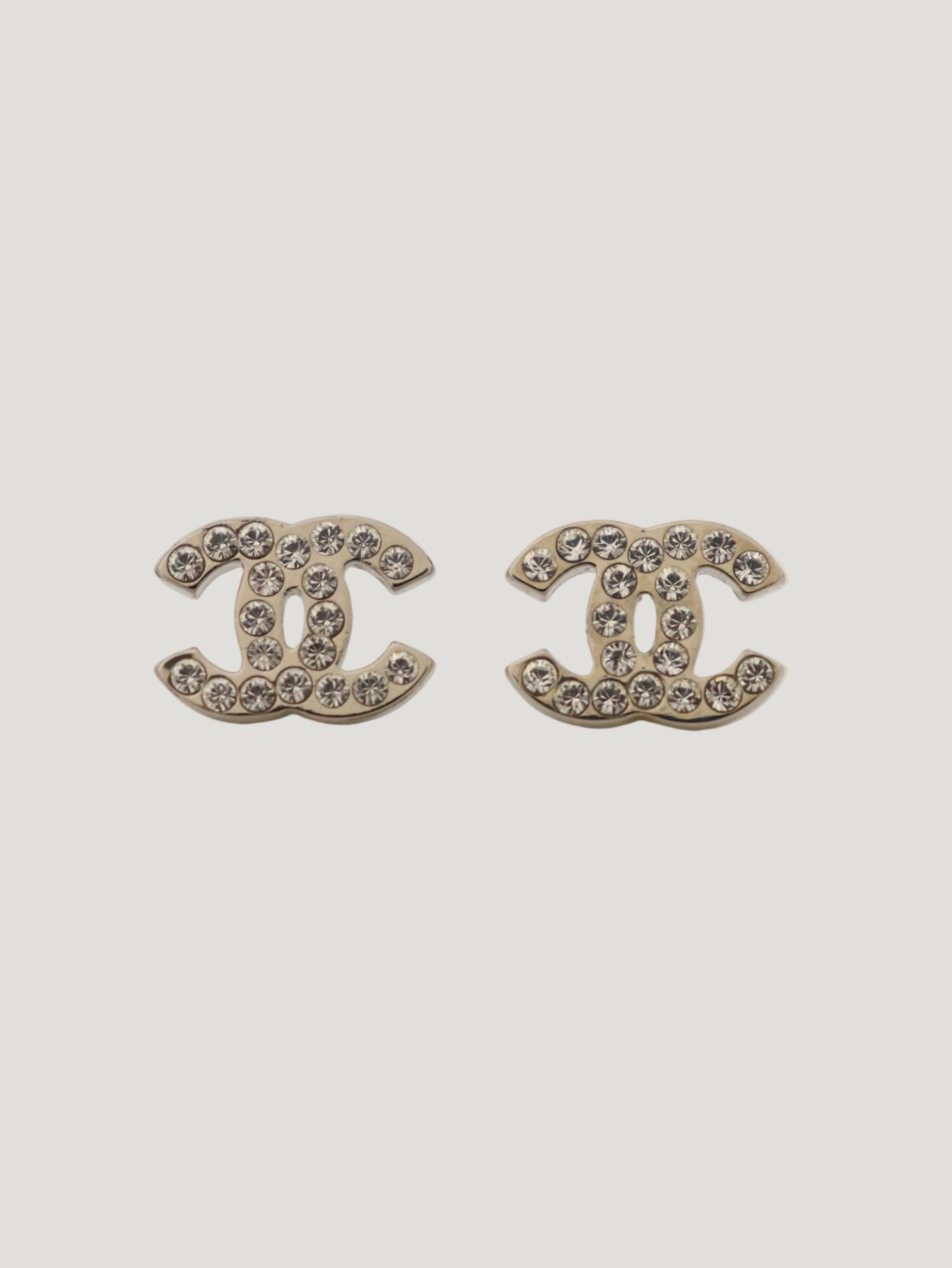 COCOラインストーンピアス