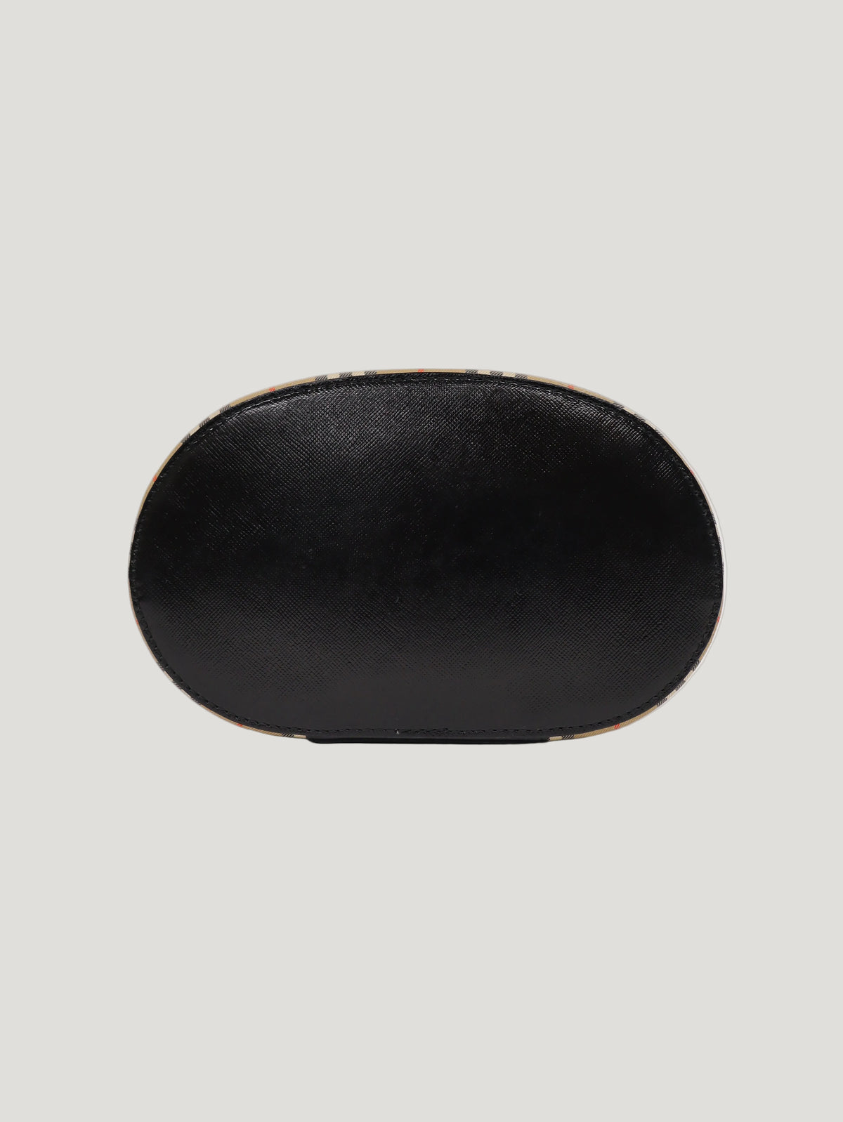 Checked vanity bag