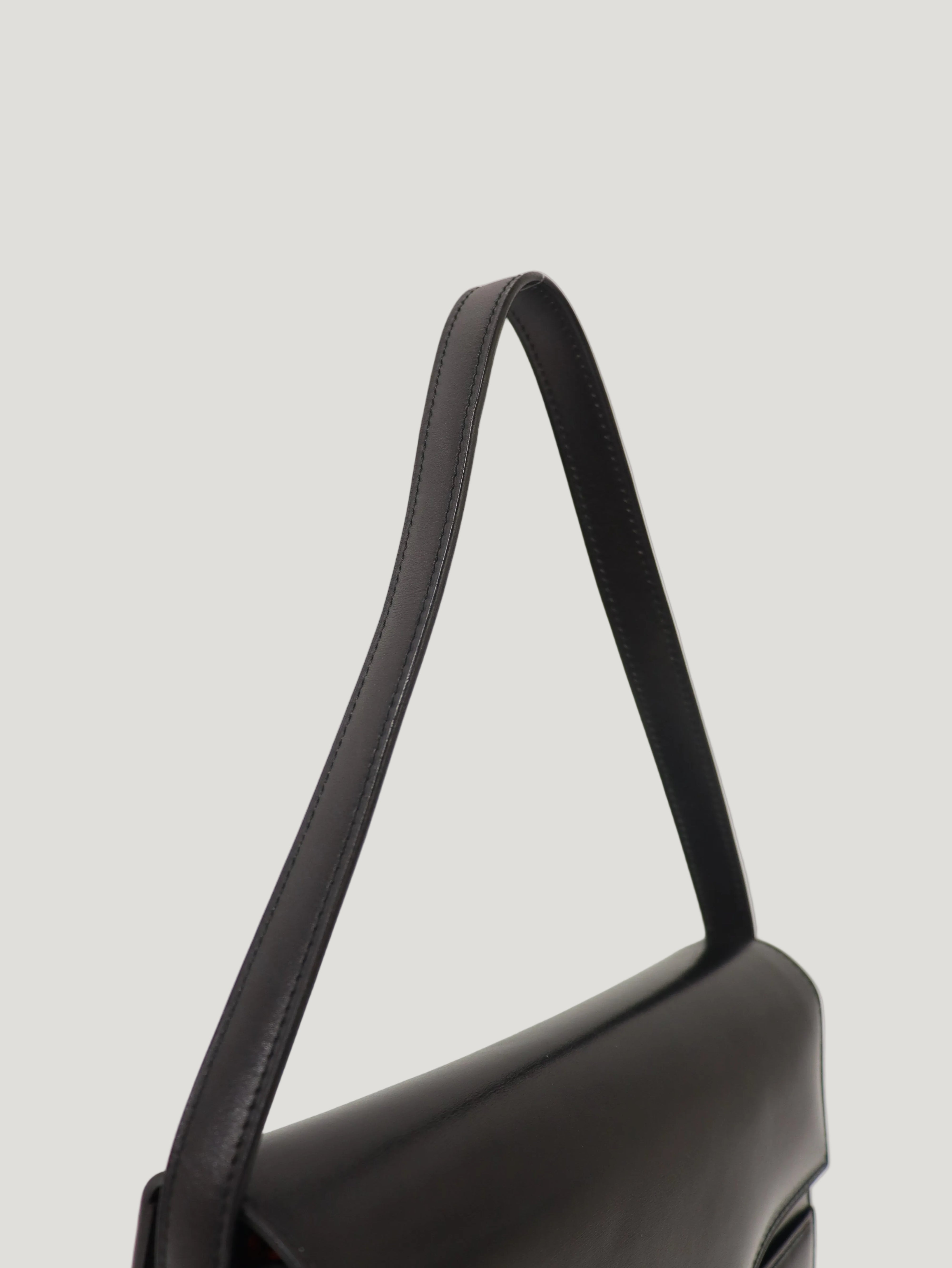 Gancini Hardware Leather One Shoulder Bag