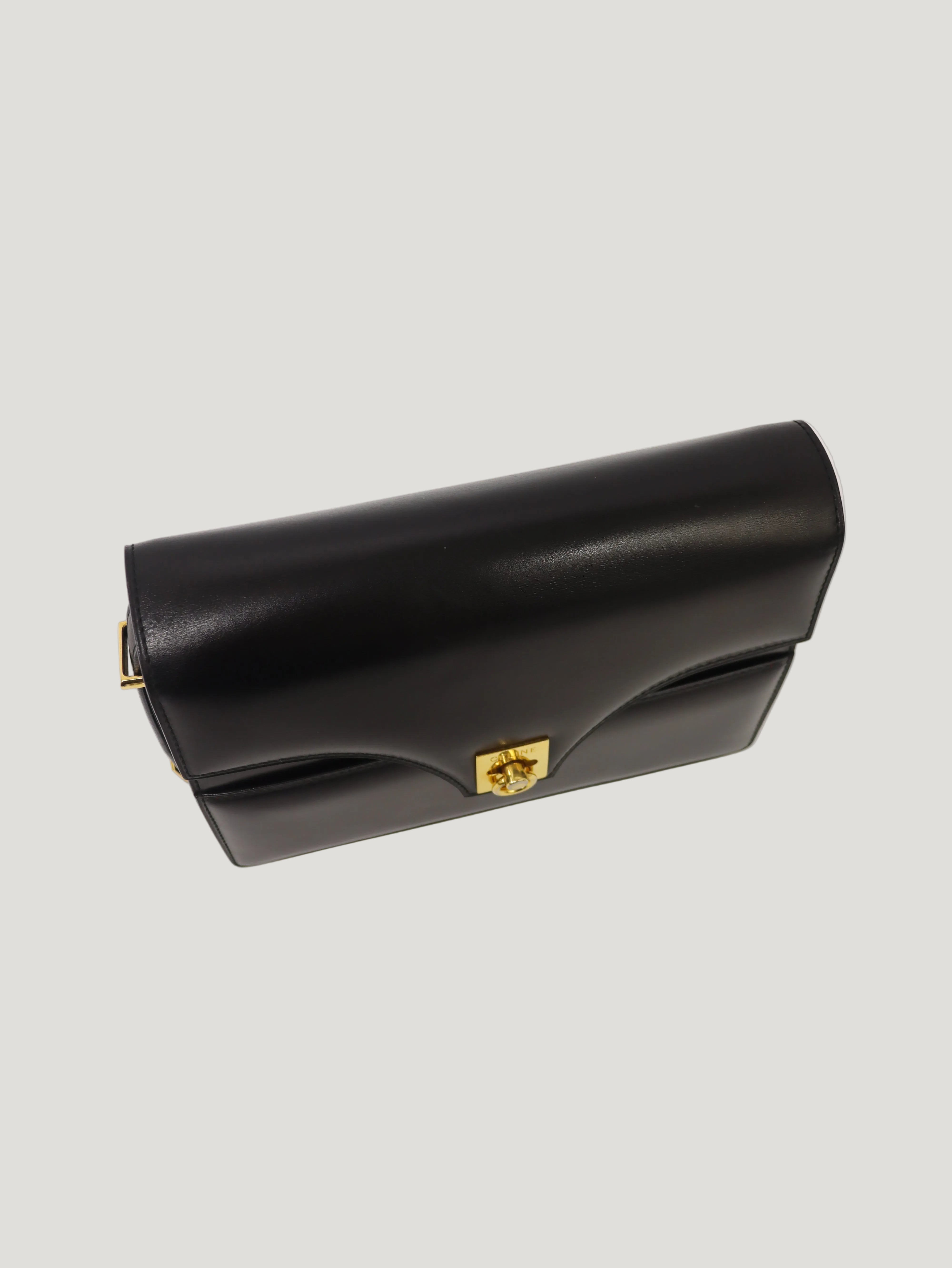 Gancini Hardware Leather One Shoulder Bag