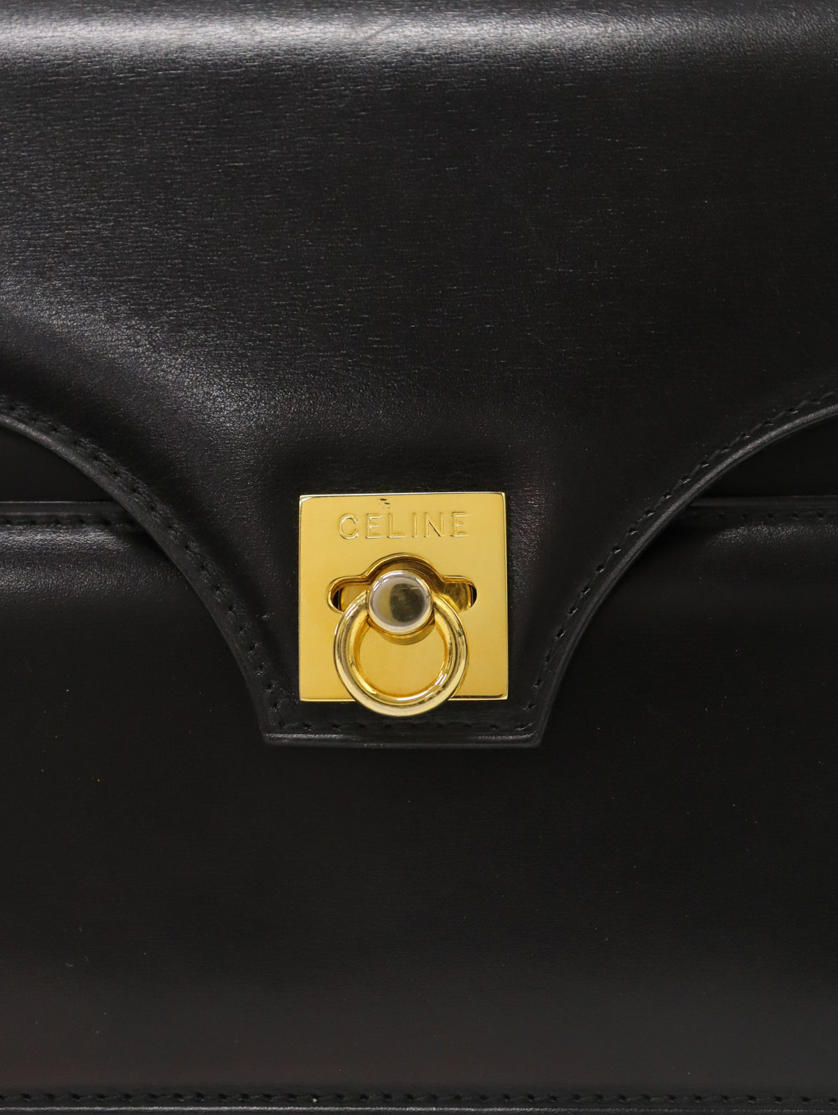 Gancini Hardware Leather One Shoulder Bag