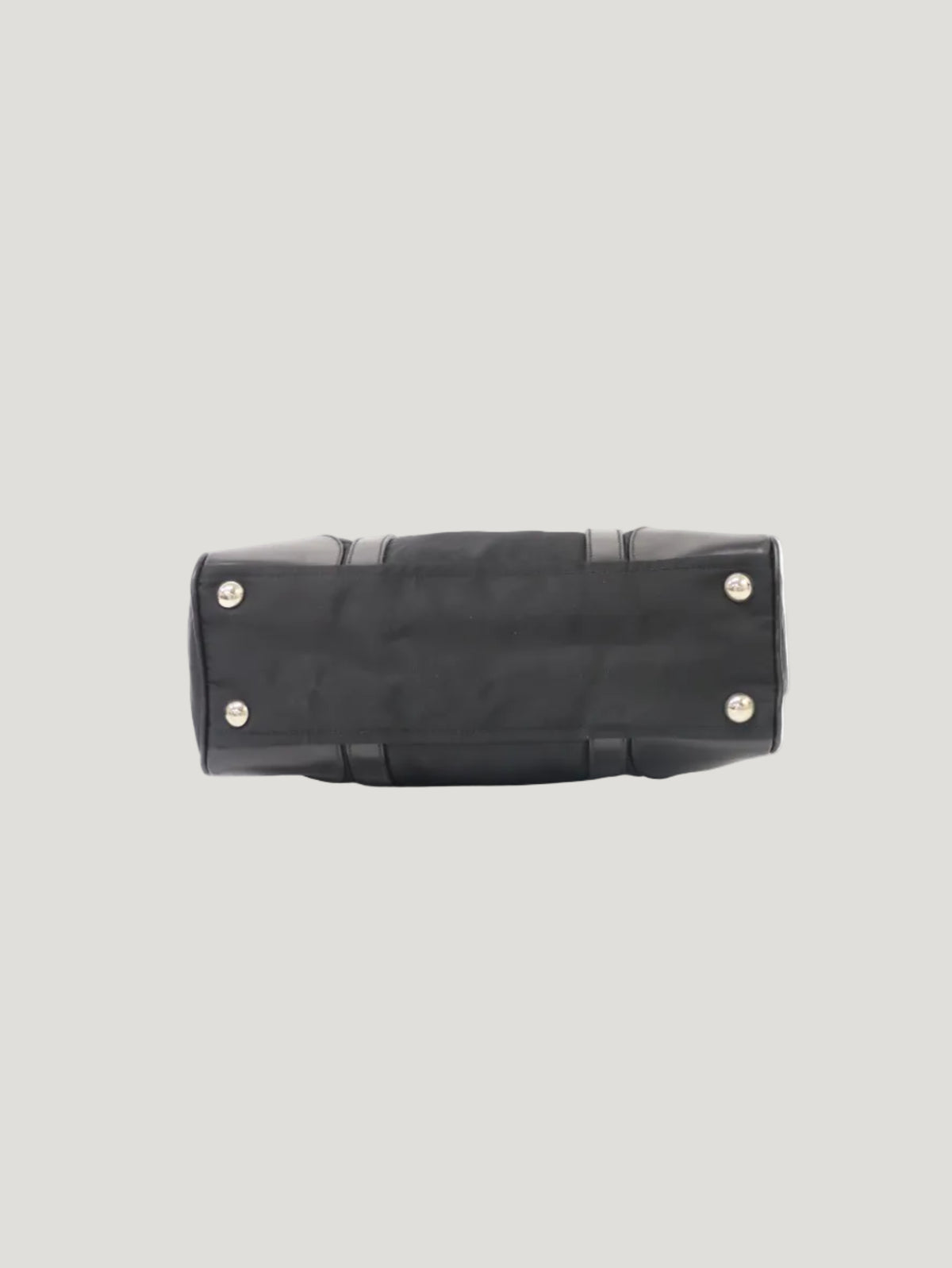 Triangular Logo Hardware Nylon Leather Handbag