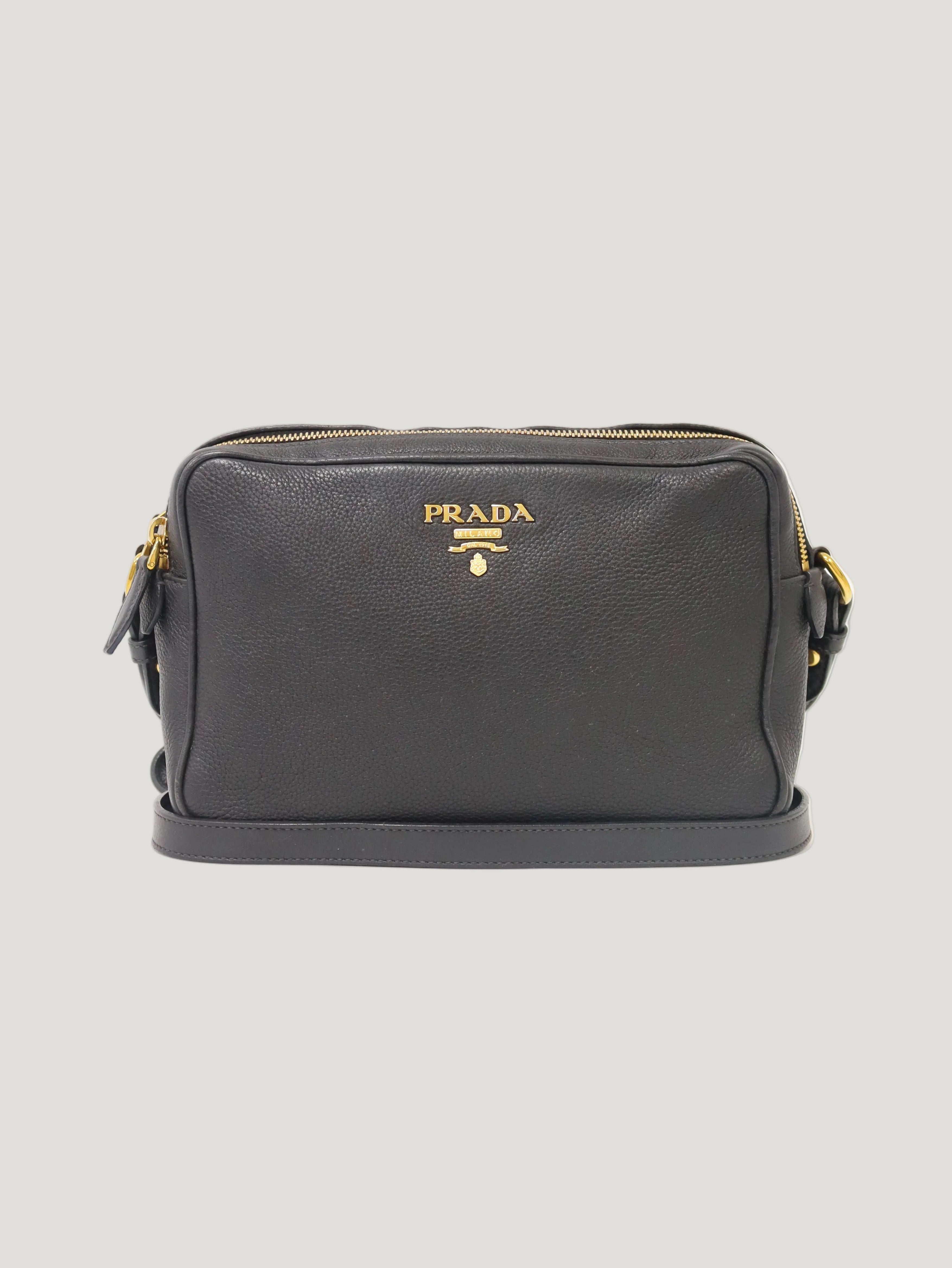 Logo Hardware Leather Shoulder Bag