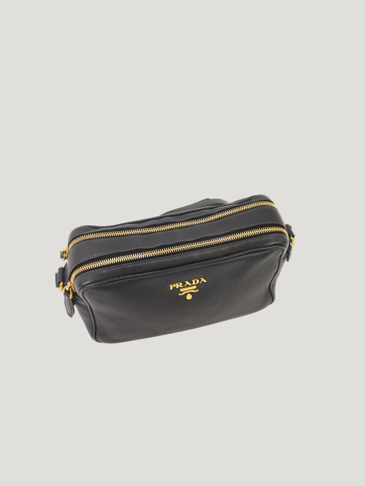 Logo Hardware Leather Shoulder Bag