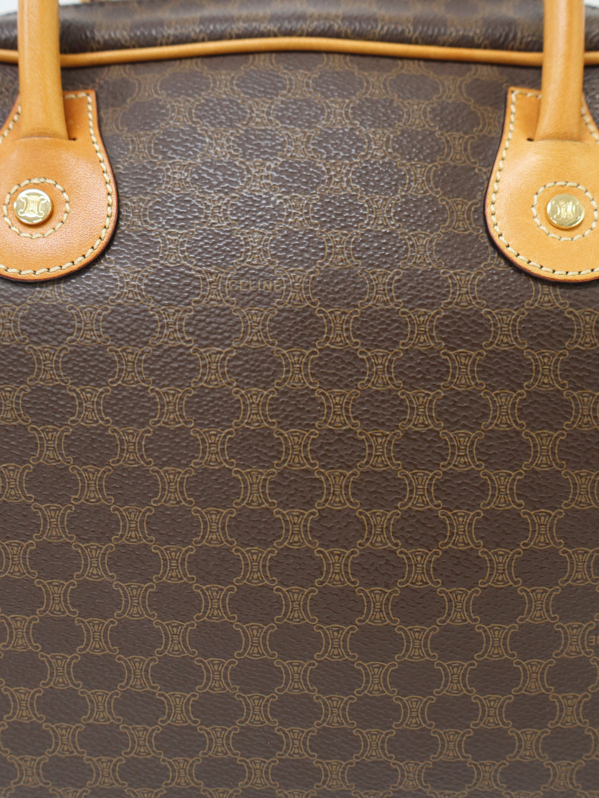 Macadam Pattern Handbag