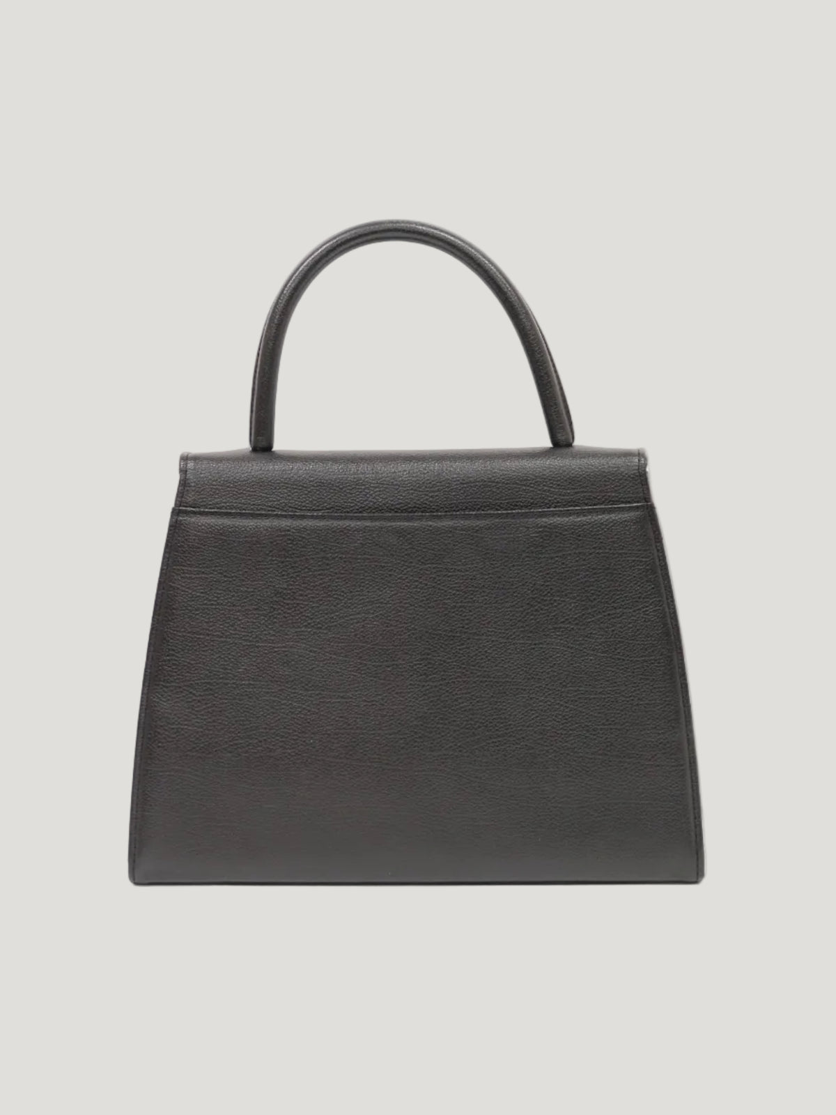 ロゴステッチレザーハンドバッグ