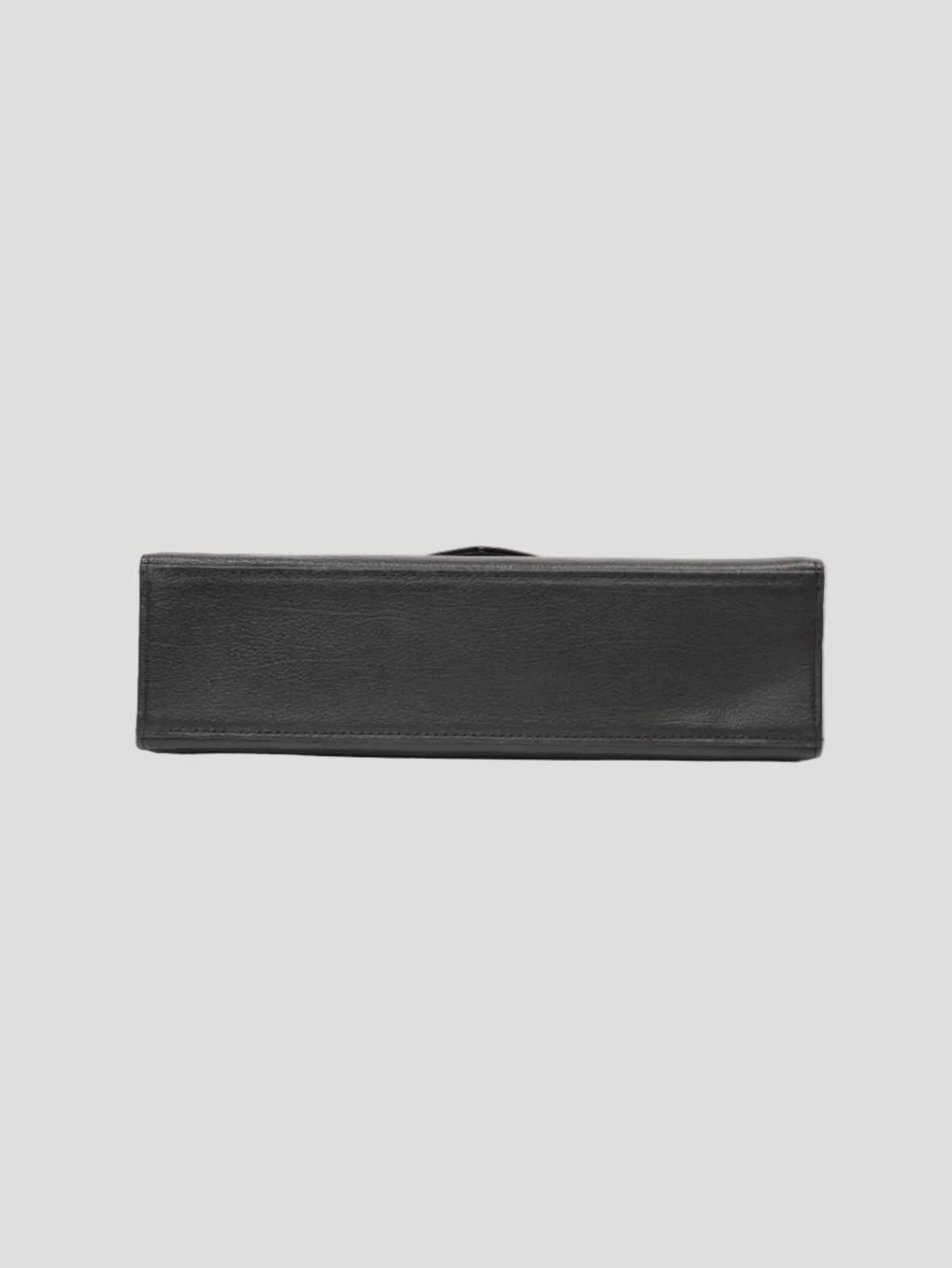 ロゴステッチレザーハンドバッグ