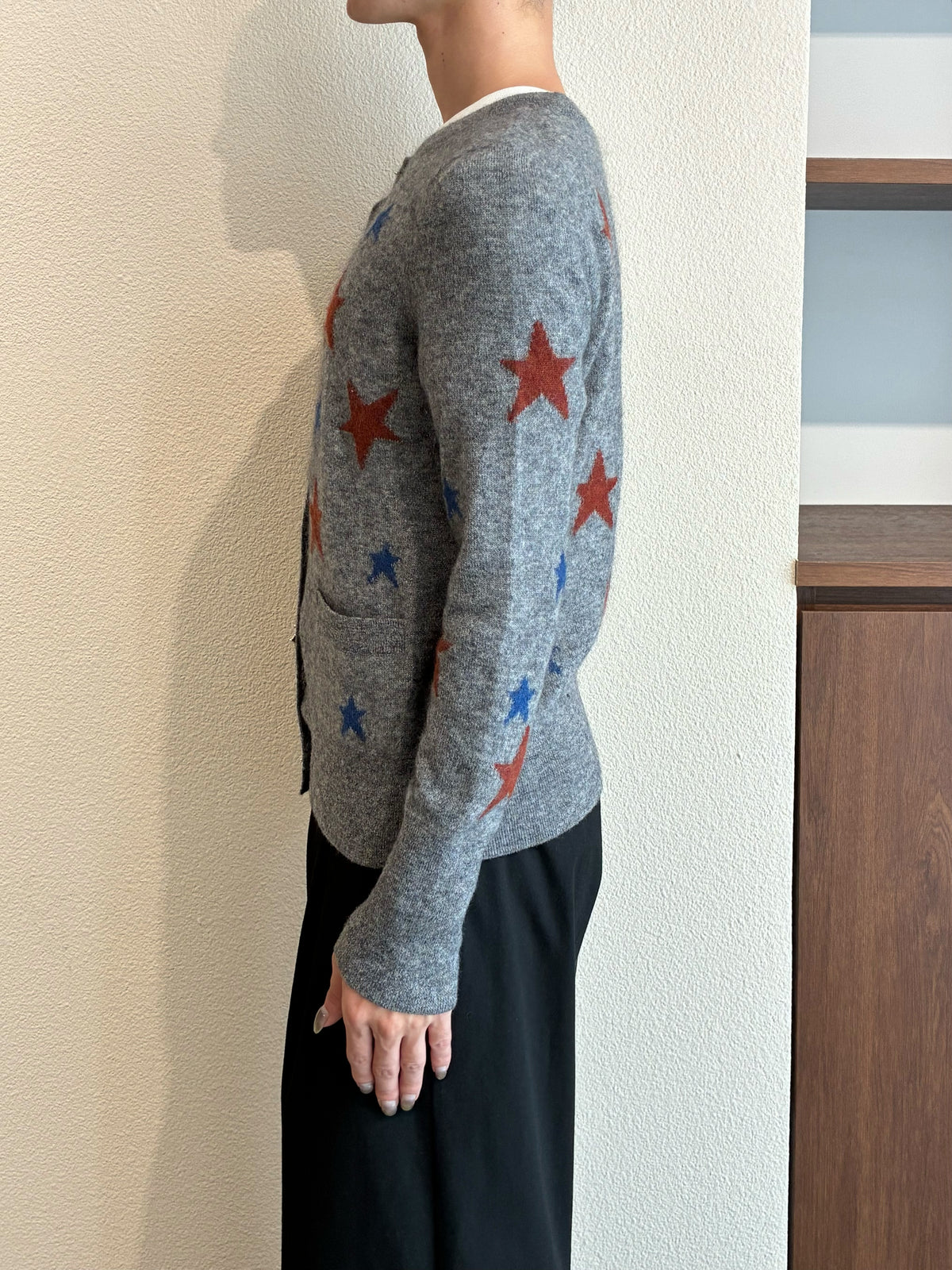 カシミヤニットカーディガン