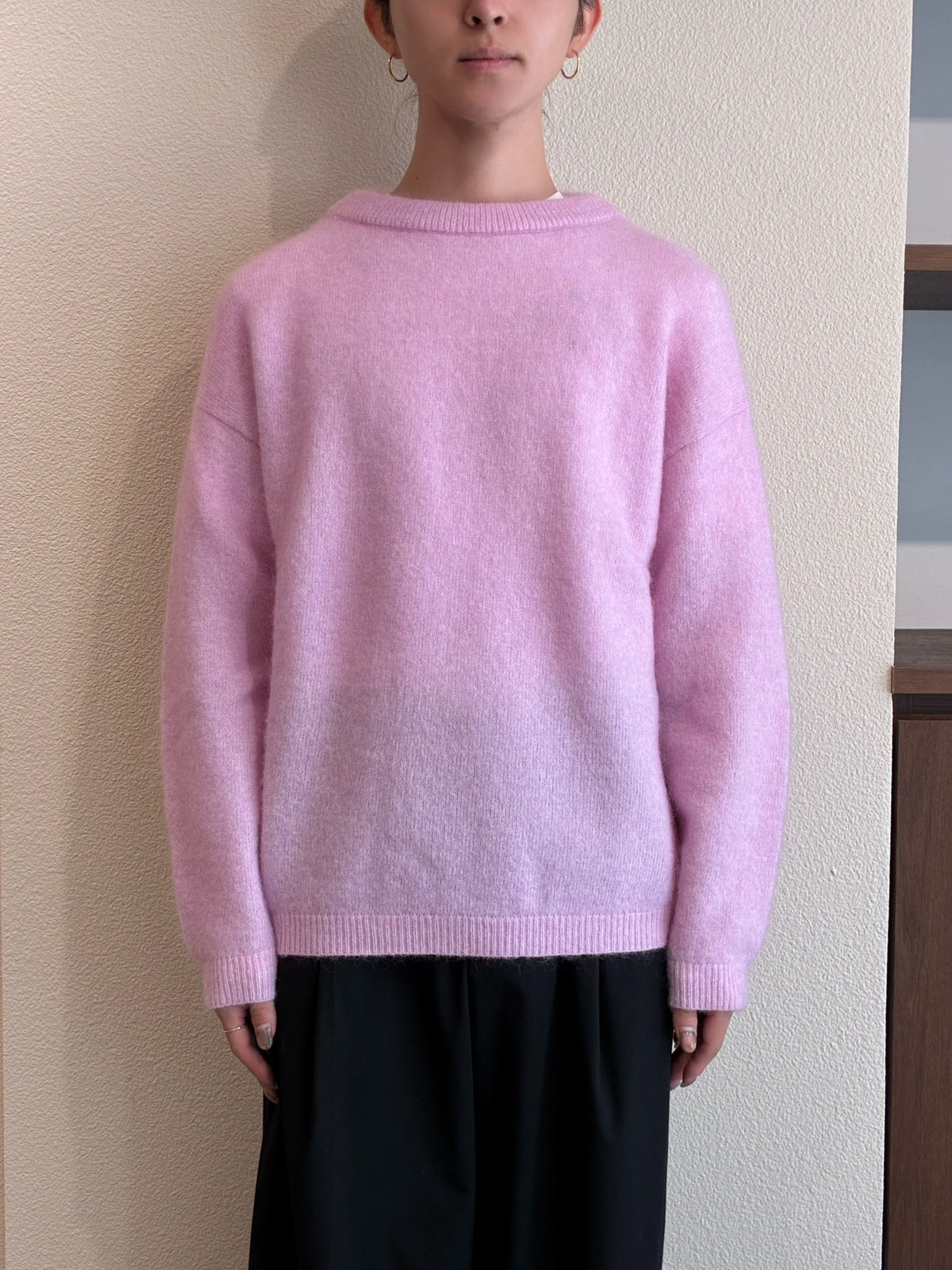 モヘアニットプルオーバー