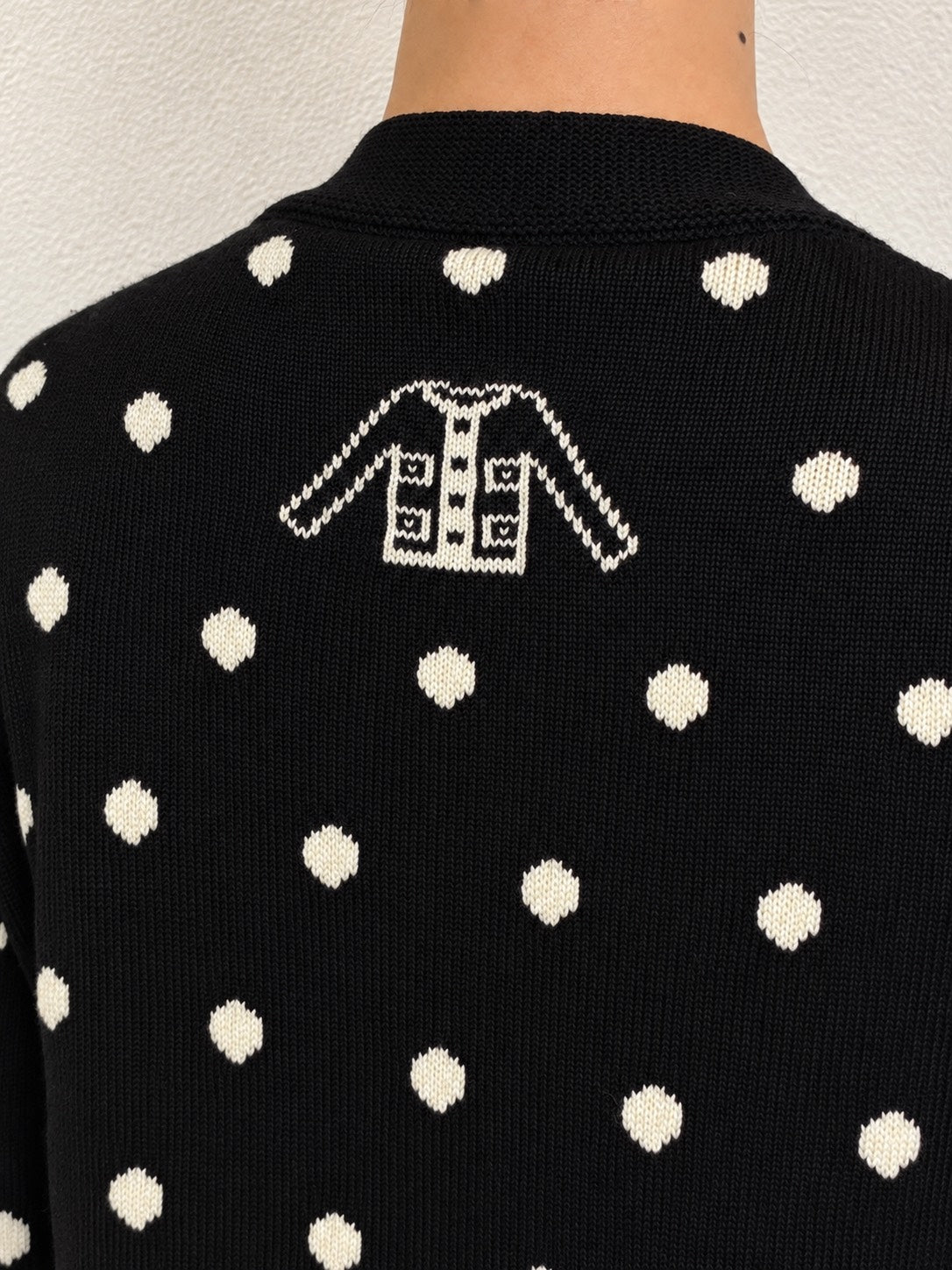 Polka-dot cardigan