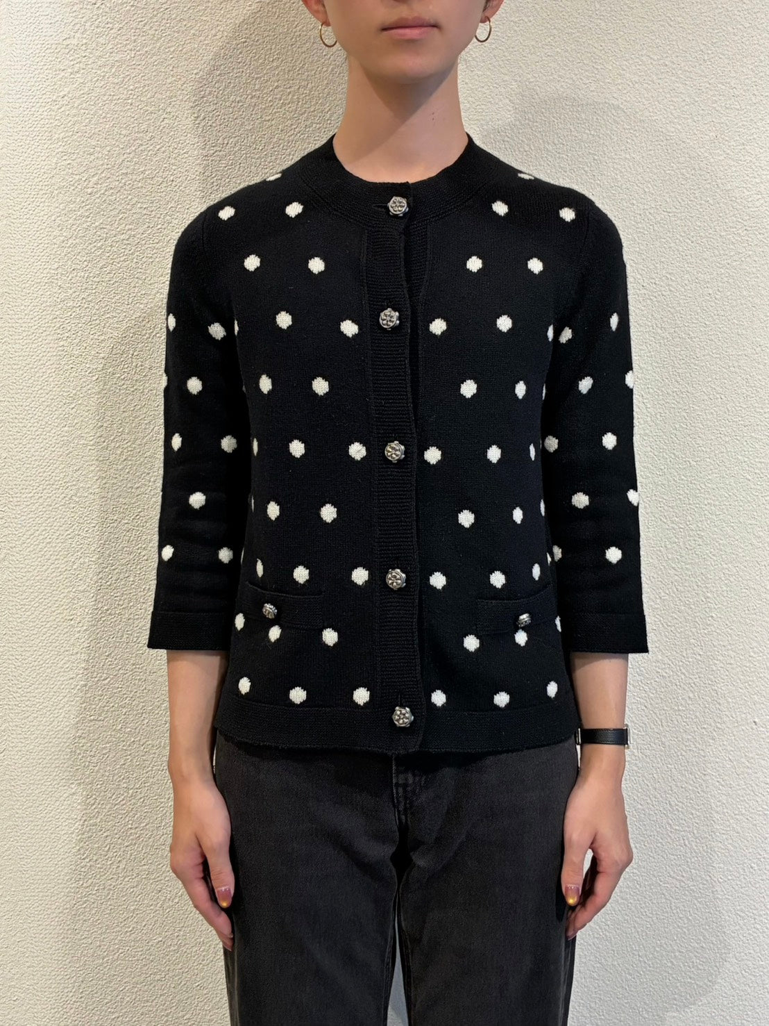 Polka-dot cardigan
