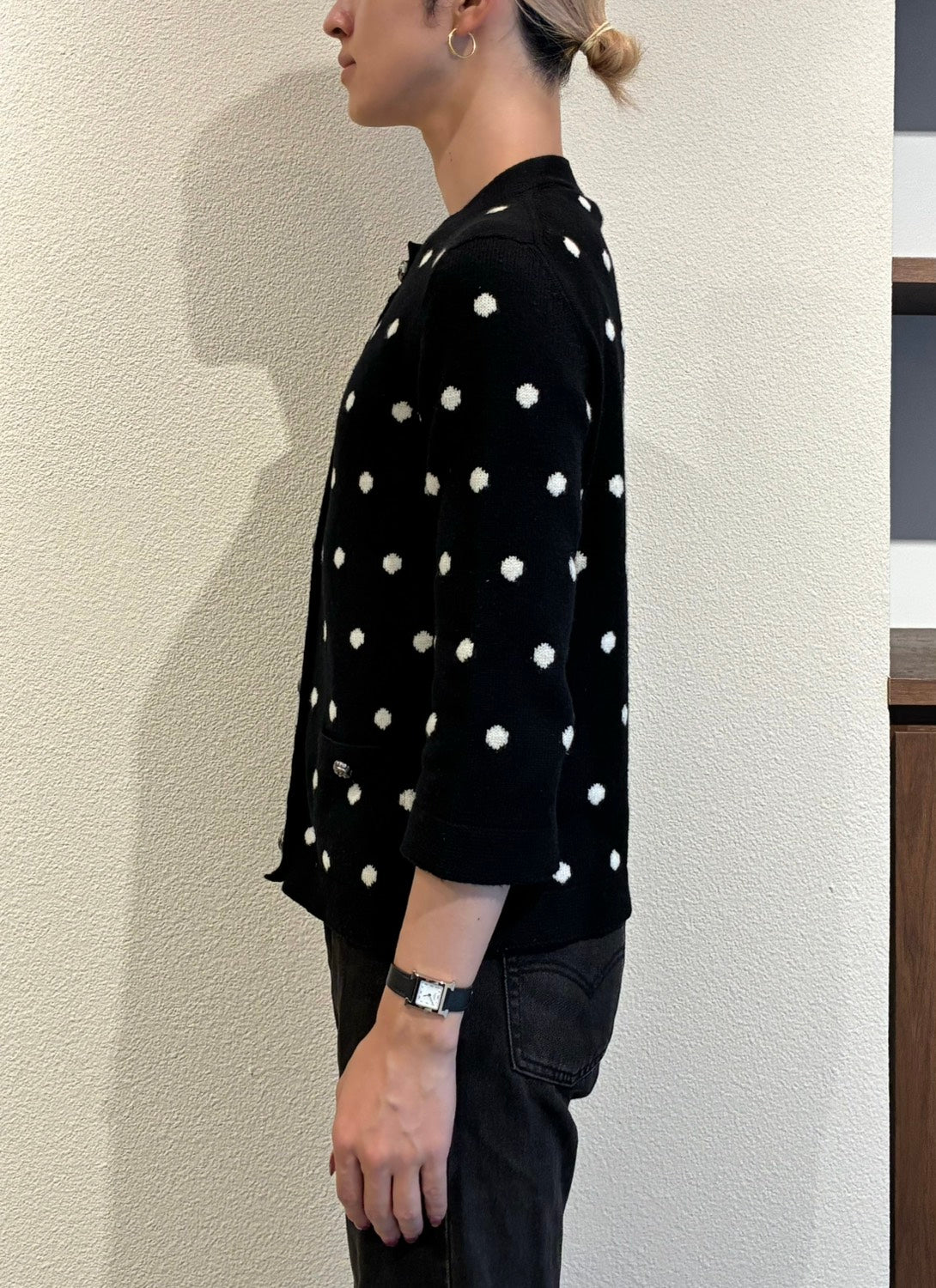 Polka-dot cardigan
