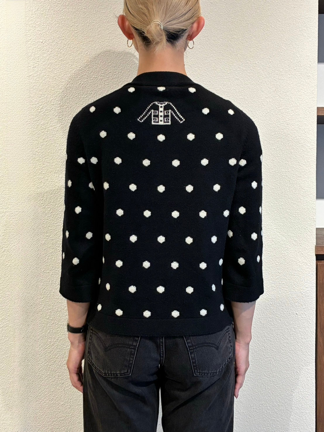 Polka-dot cardigan