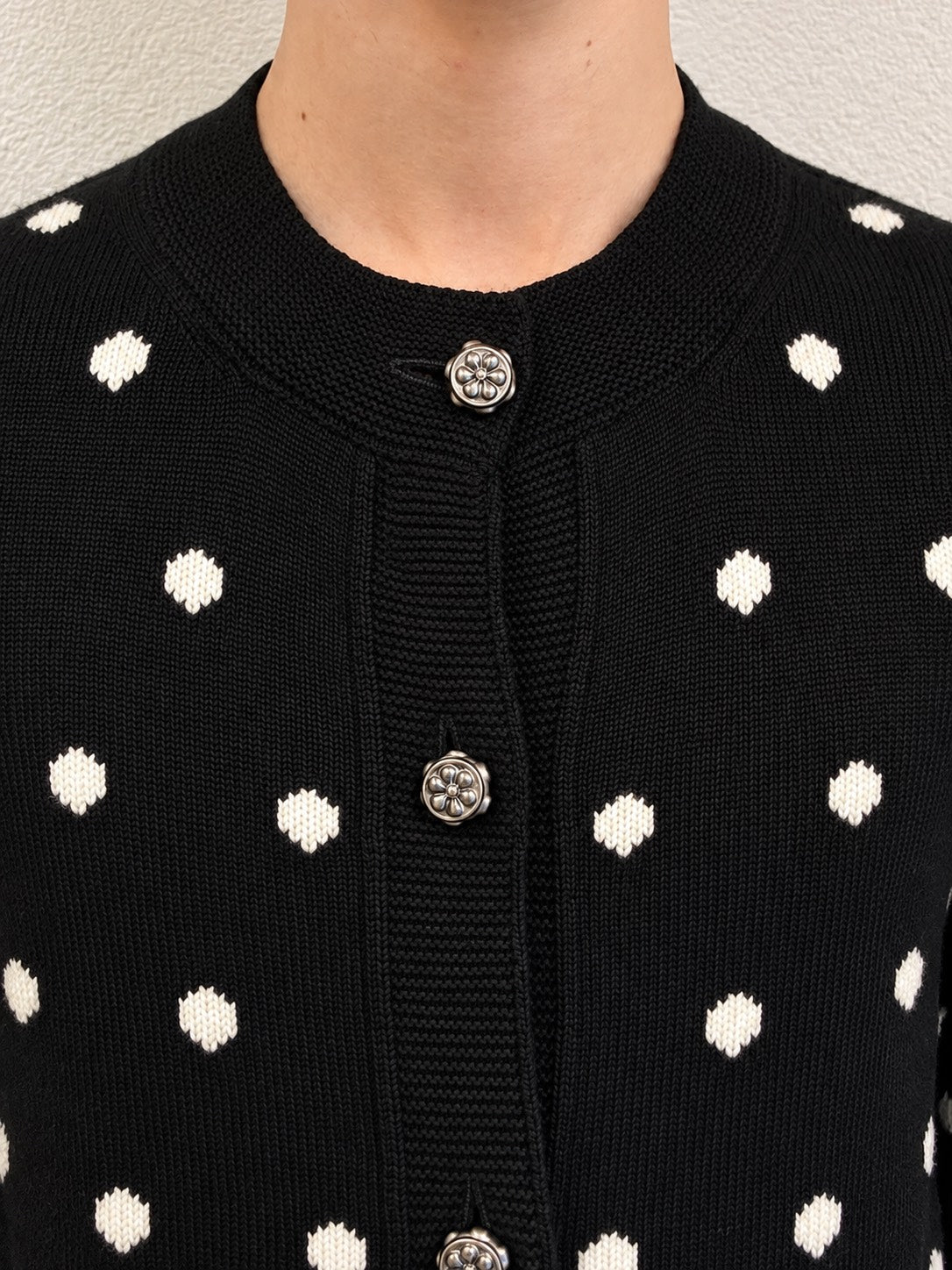 Polka-dot cardigan
