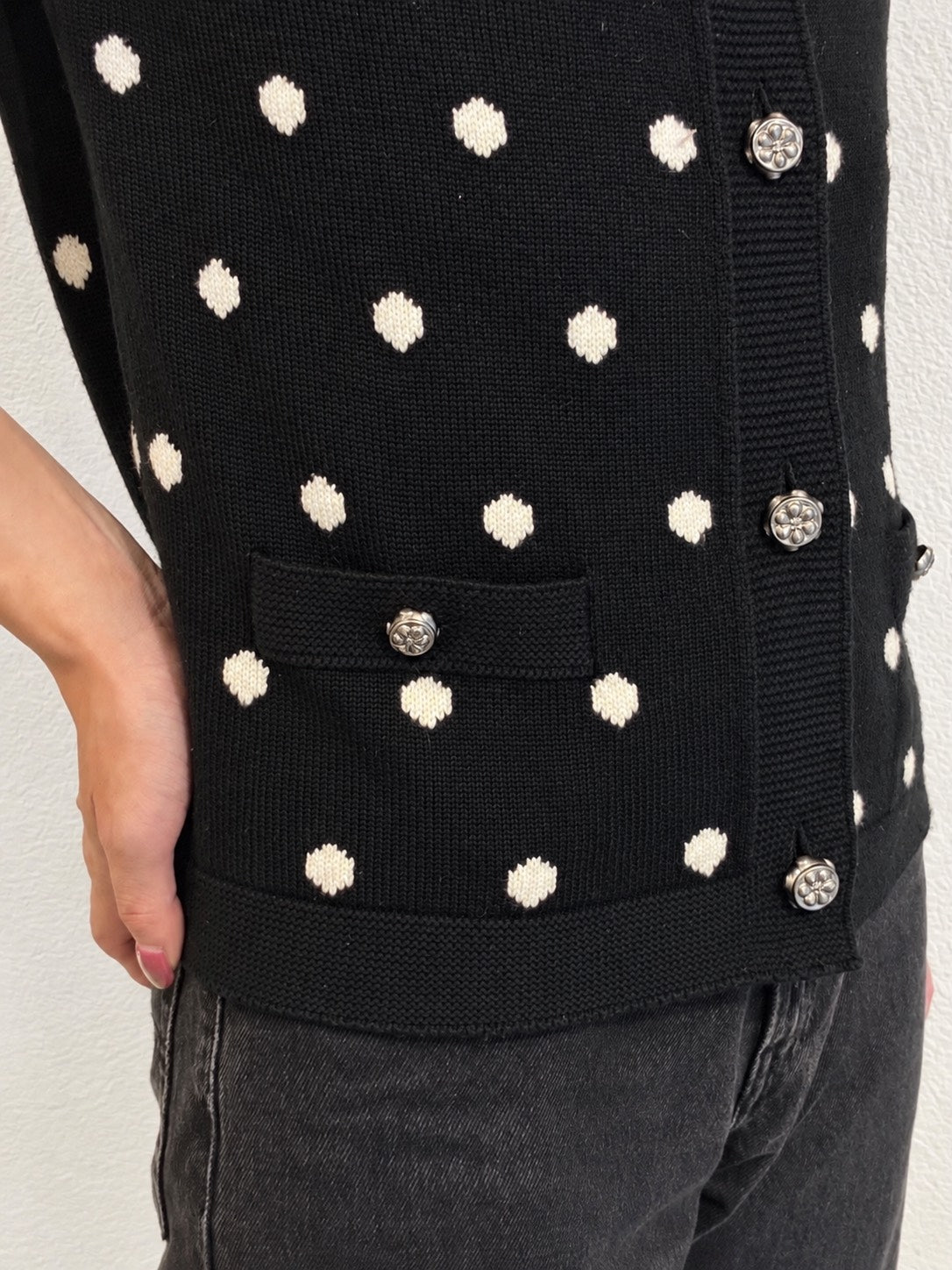 Polka-dot cardigan