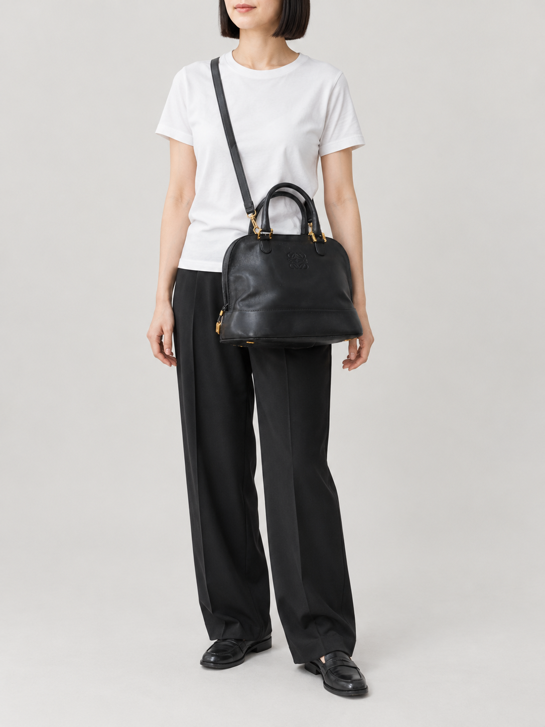 Anagram Leather Handbag