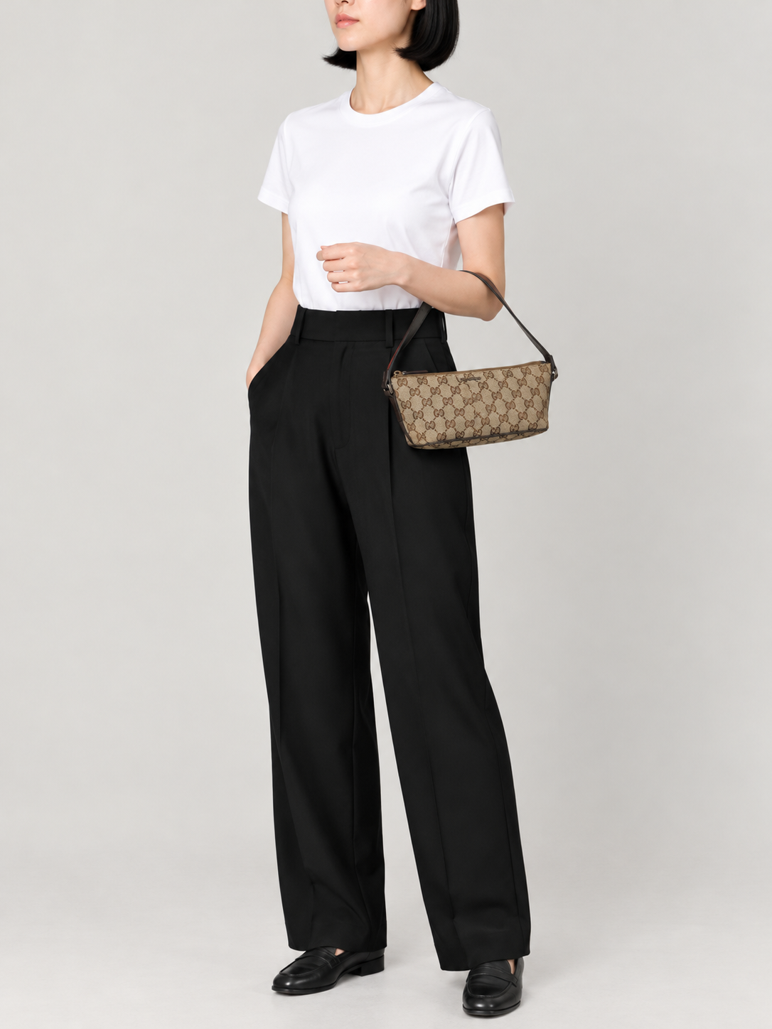 GG canvas mini handbag