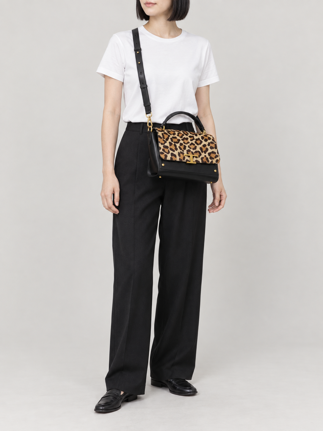 Leopard Print 2-Way Bag