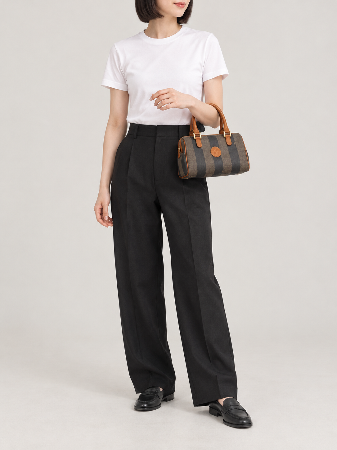 Pecan-Pattern Mini Handbag