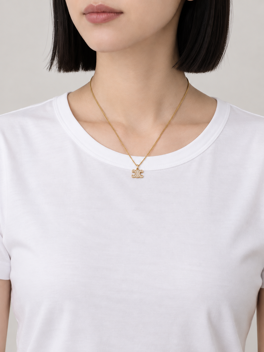 Triomphe Rhinestone Necklace