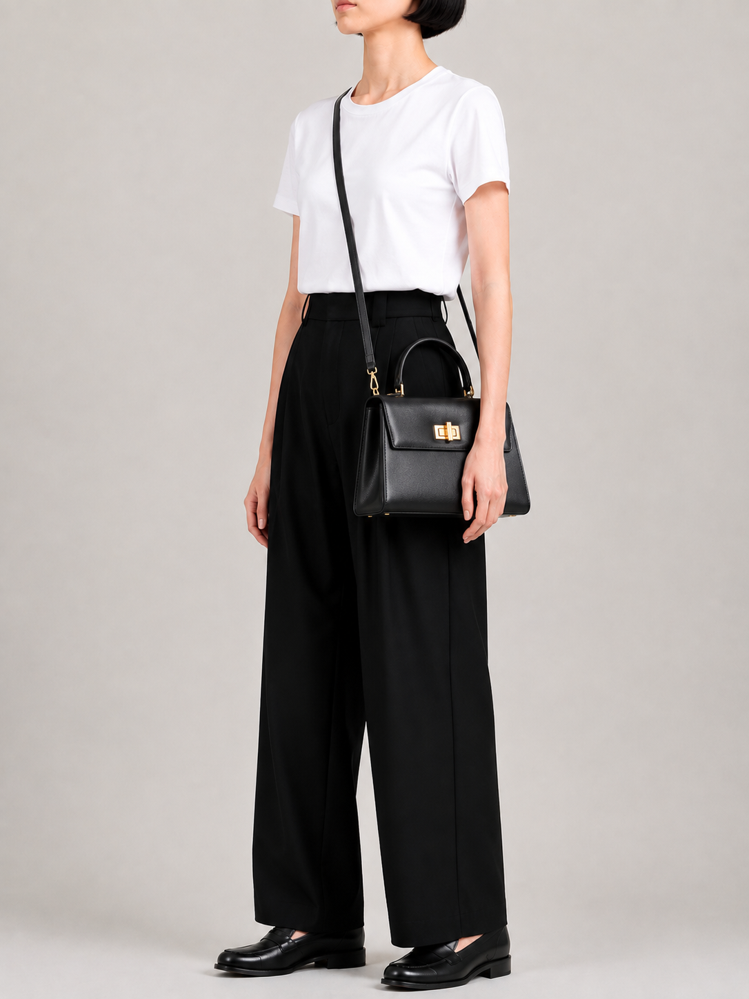 书包扣皮革两用包