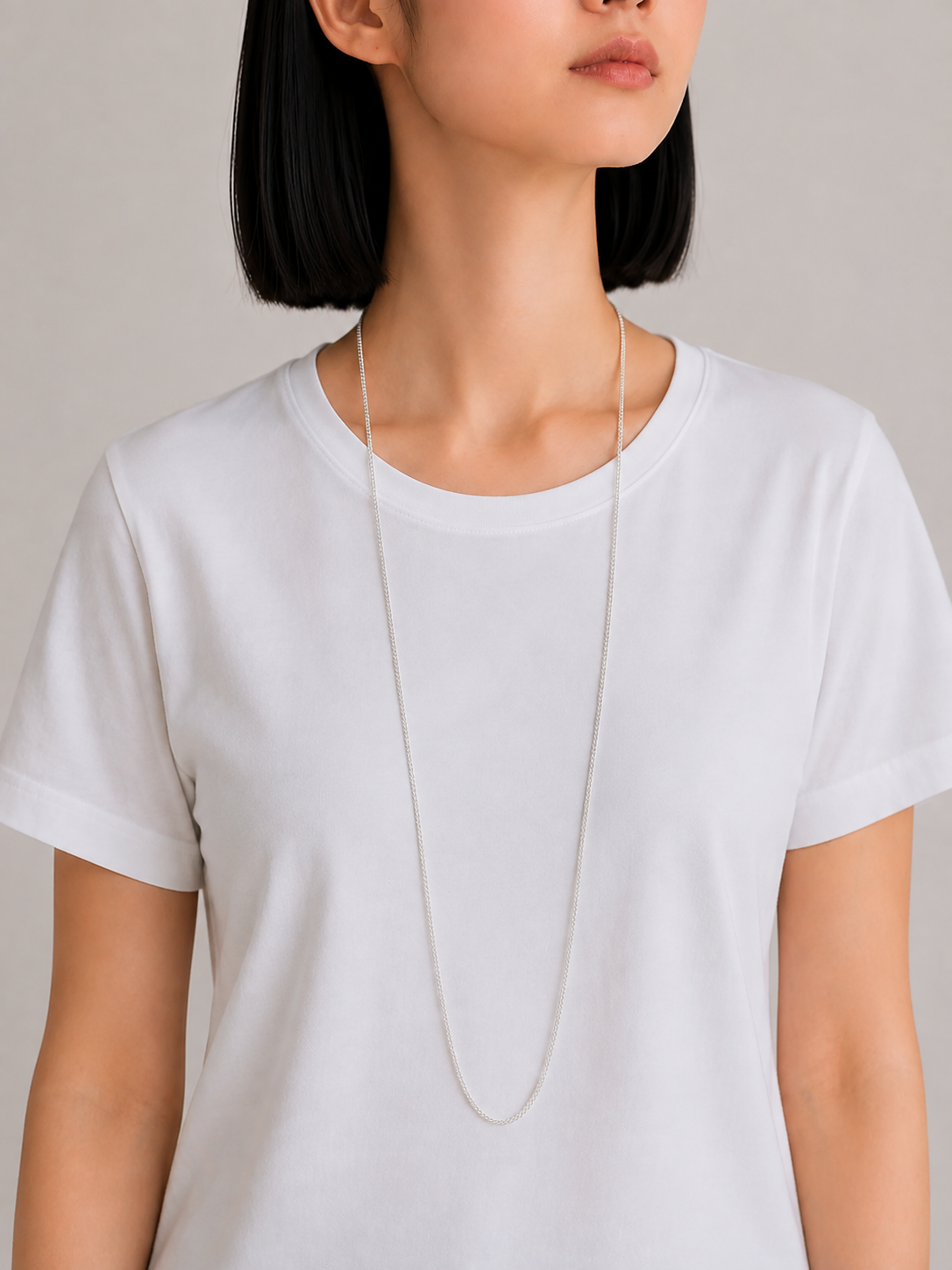 Mesh Long Necklace